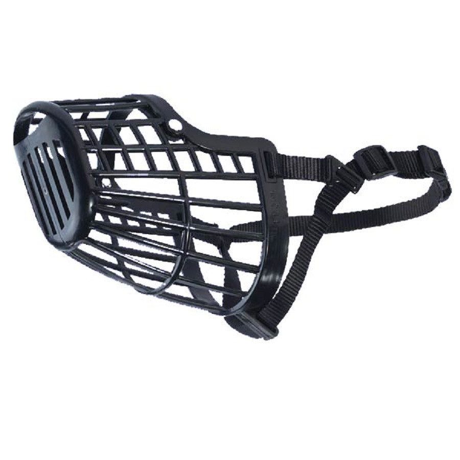 DOG NO BITE Quick Fit/Release AdjustableTraining Safety HEAVY DUTY BASKET MUZZLE