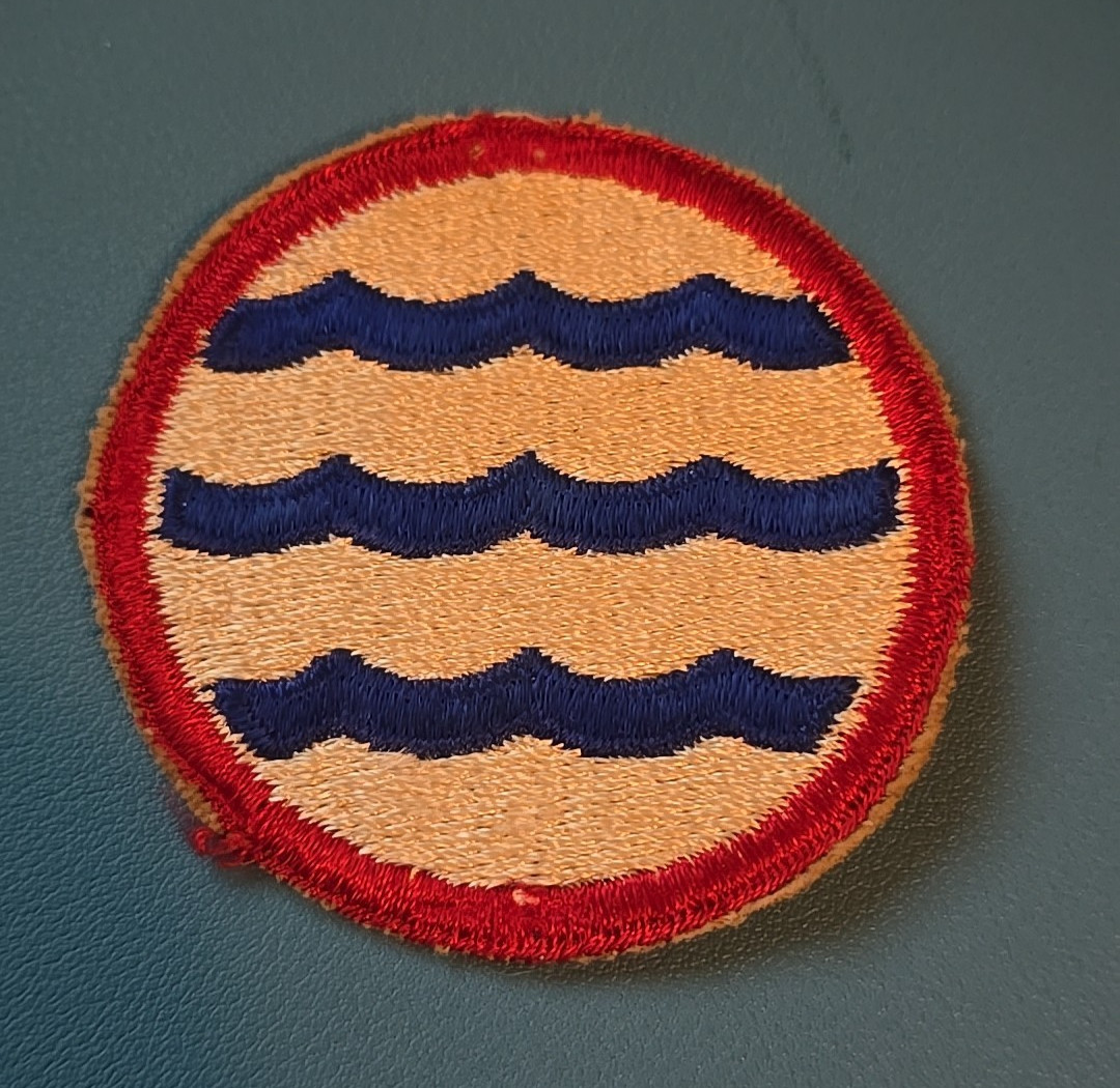 GREENLAND BASE COMMAND PATCH- CUT EDGE-OVERSEAS- VINTAGE- WW2 WWll