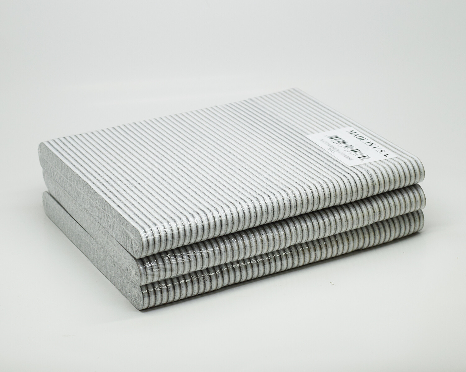 Double Sided Acrylic Nail File Emery Board - Zebra 80/80 grit (150_Files)