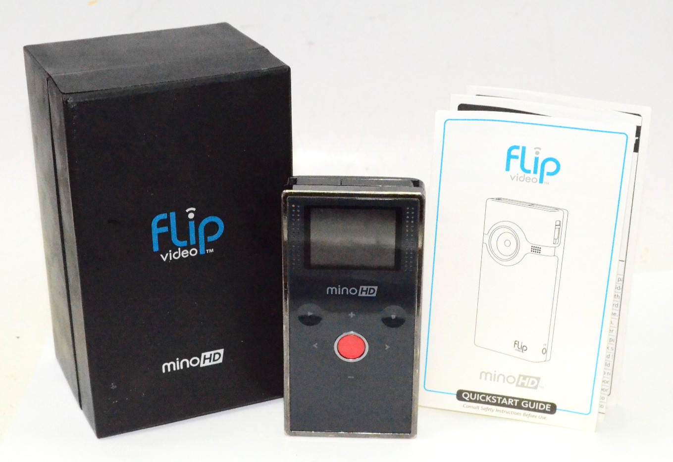 Flip Mino HD Digital Video Camera HDMI No Cables Included Black in Box - WORKS