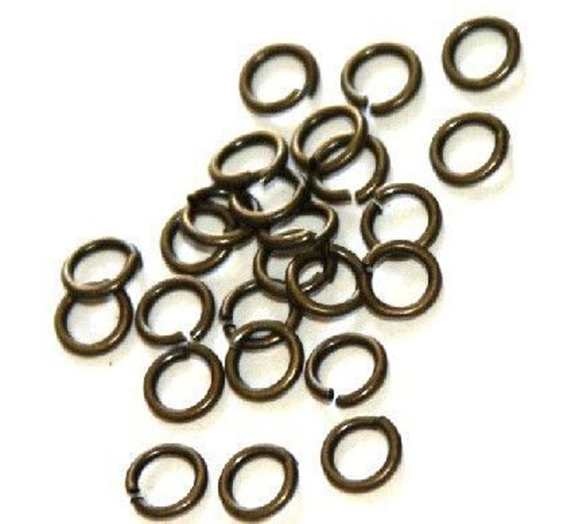 200 pcs of Antiqued Brass Jumpring 6mm