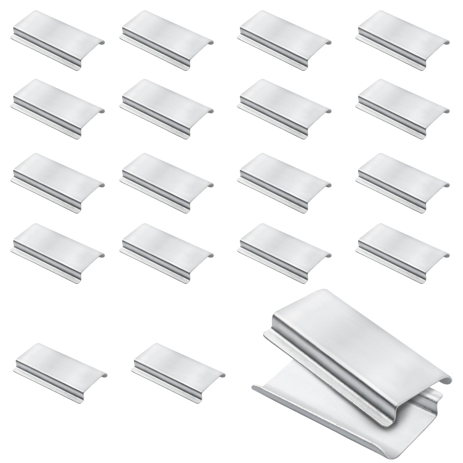 ​​Universal Aluminum Window Screen Pull Tabs  20-Pack Durable UV-Resistant Br...