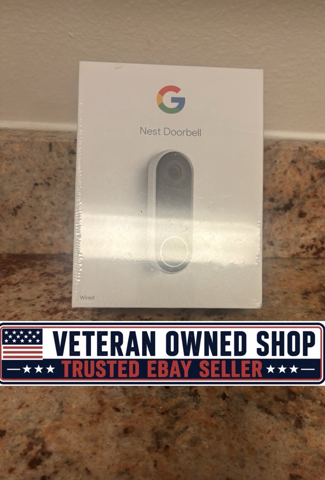 *SEALED* Google Nest Doorbell Wired Black BRAND NEW, !NICE!