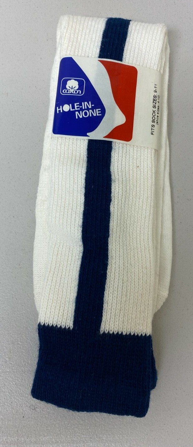 SPORTS SOCK HOLE IN NONE WHITE/NAVY
