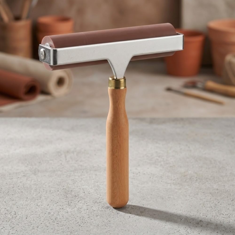 Soft Brayer High-Elasticity Roller for Printmaking, Scrapbooking & Art Crafts...