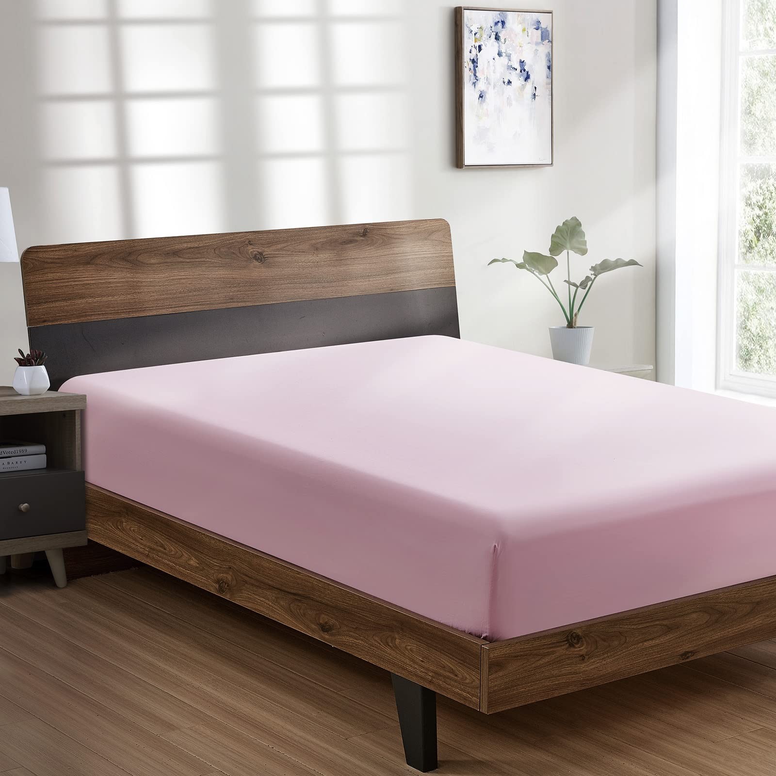 King Fitted Sheet Only - Hotel Quality Fitted Sheet King Size - Ultra Soft & ...