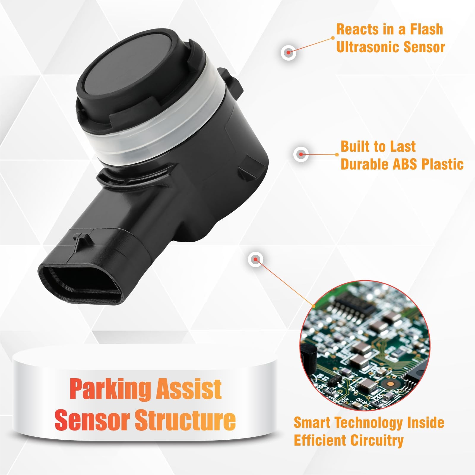 5Q0919275 Reverse Backup Parking Assist Sensor Compatible with Jetta Passat A4