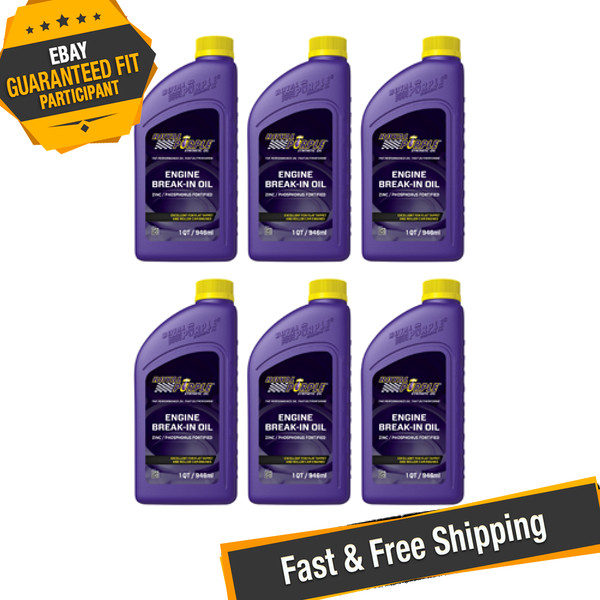 Royal Purple 06487 Break-In SAE 10W-30 Synthetic Motor Oil - 6 Quarts