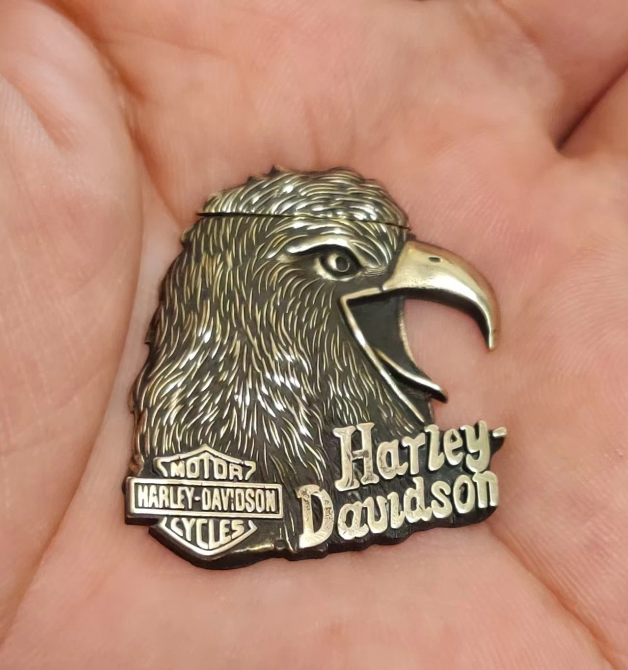 1 piece Brass Harley Young Eagle Statue DIY sticker suitable