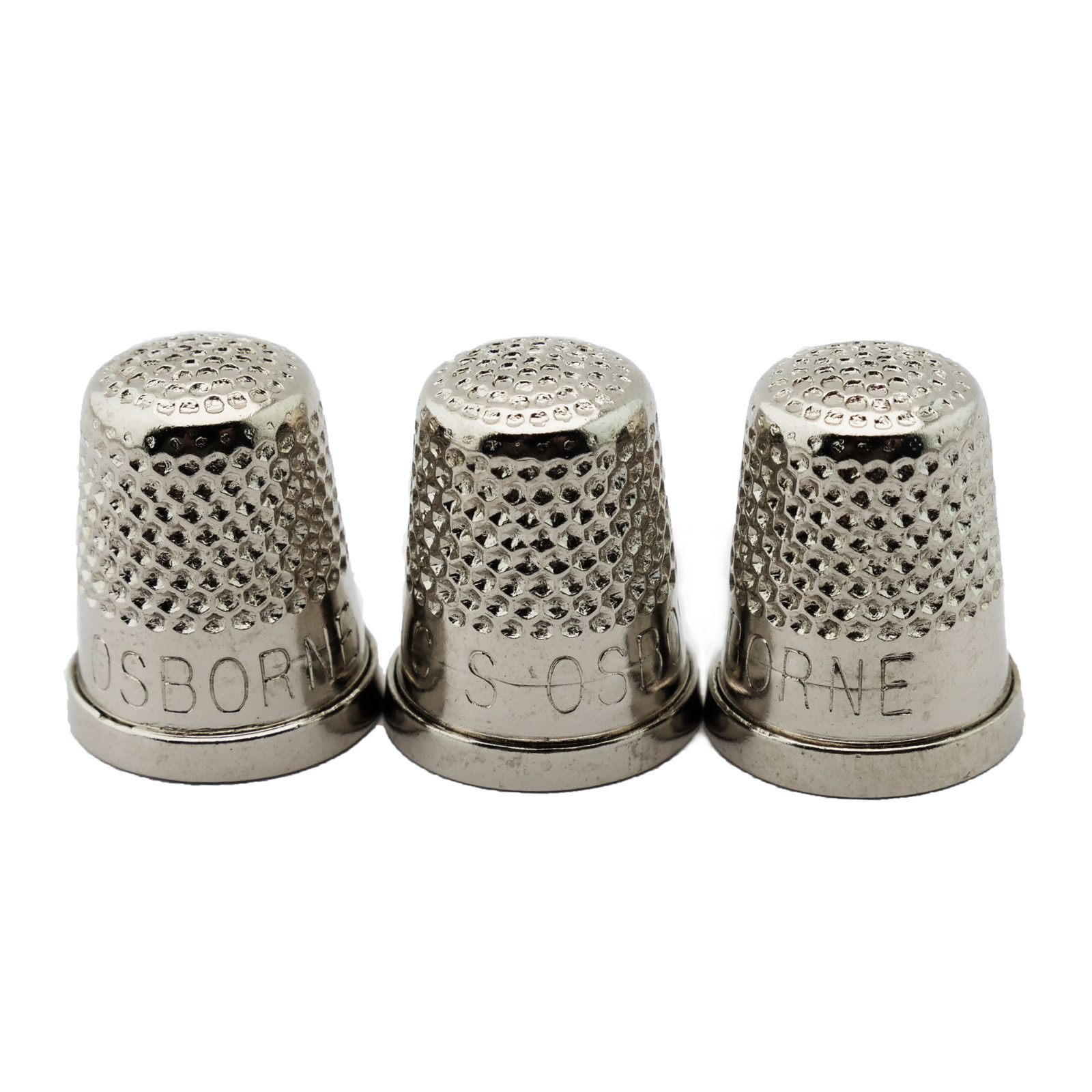 C.S. Osborne 3 Pk. Closed End Thimbles #511 Size 12 (3/4") Made In USA