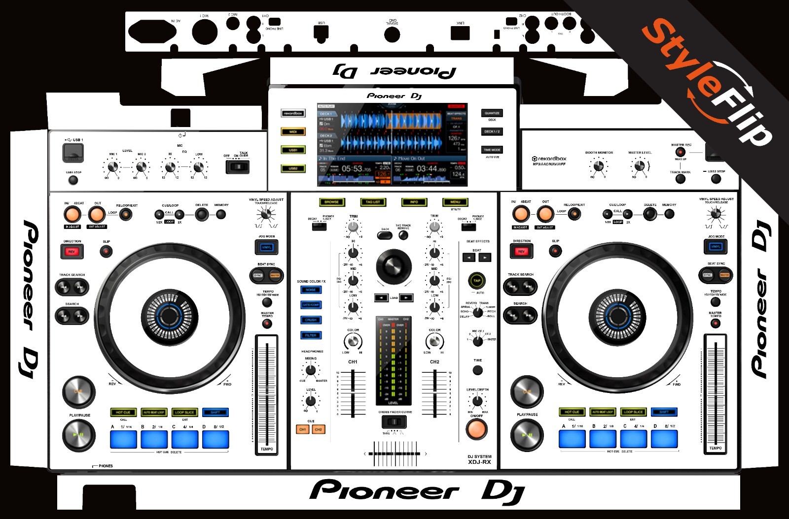 Pioneer XDJ-RX Skin | White Color | Protective Decal | StyleFlip Skins