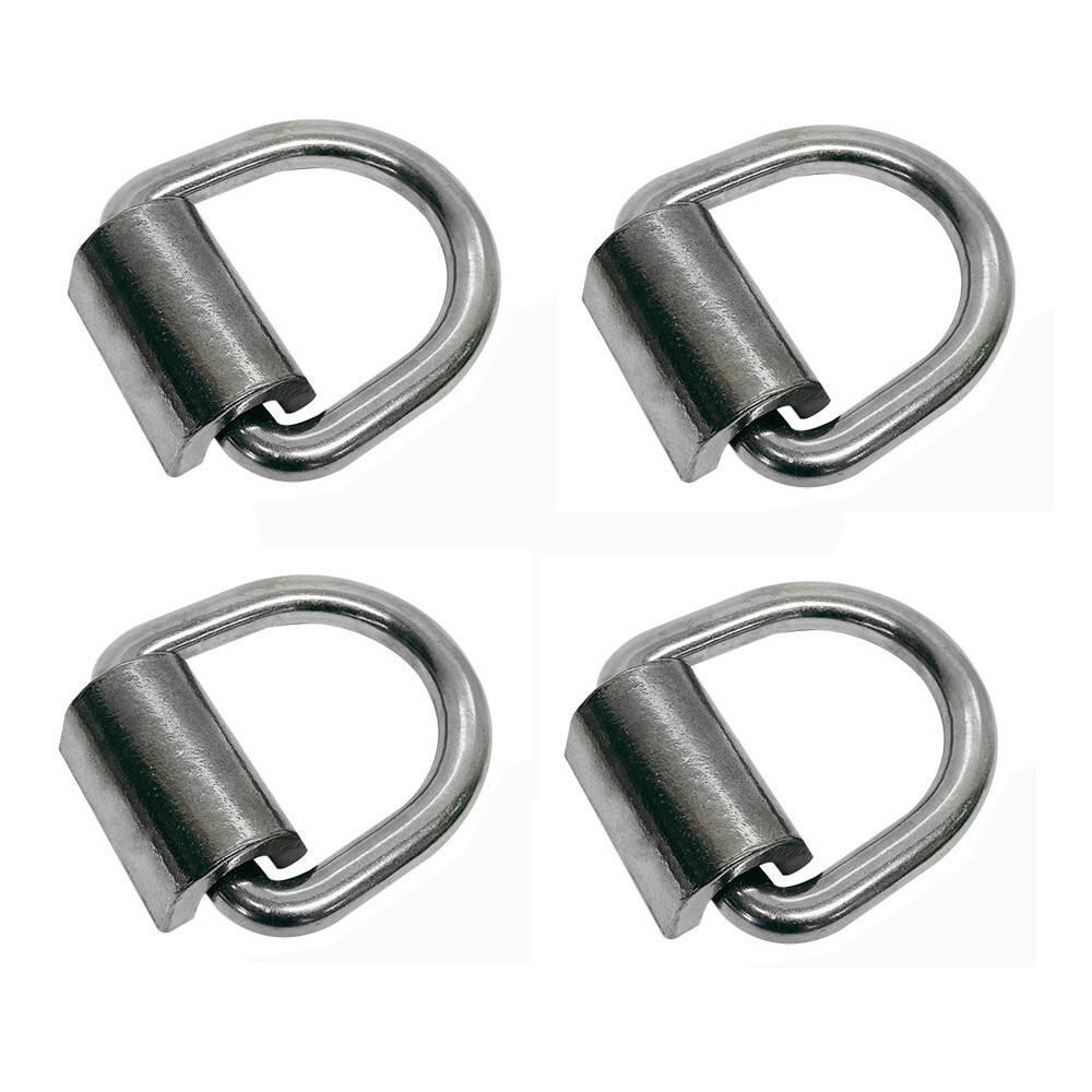 SS T316 3/4" Weld-On Heavy D Rings 3000 Lbs, Marine Boat, Tie-Down Anchor, 4 PCS
