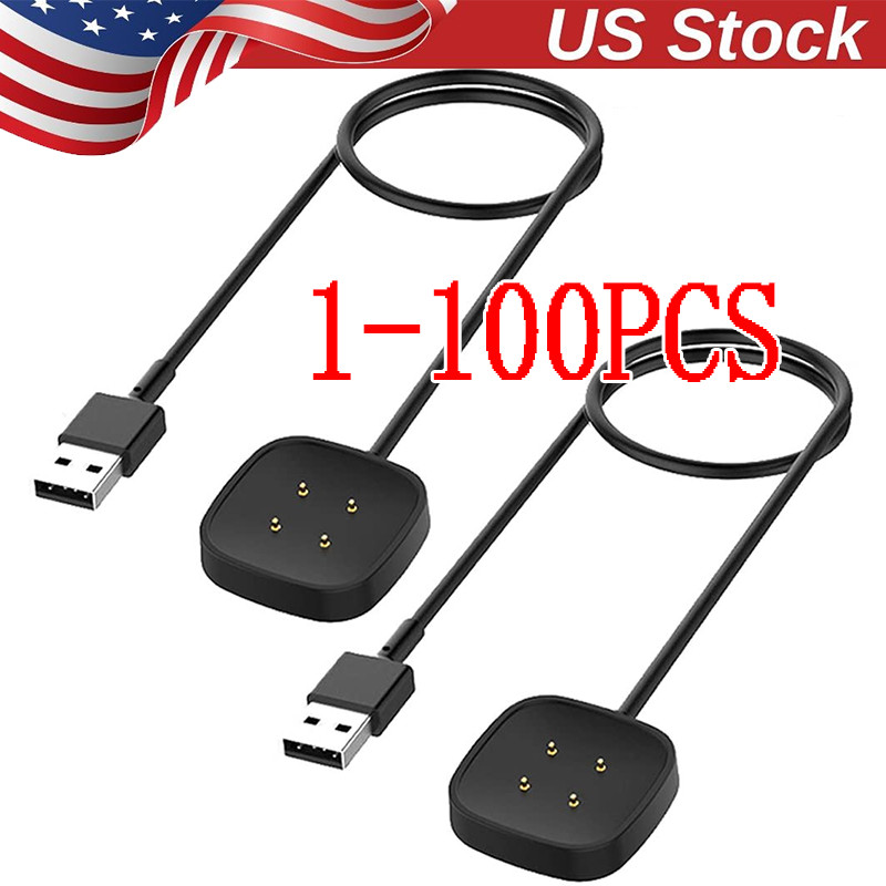 Wireless Charger For Fitbit Sense Versa 3 4 Watch USB Fast Charging Dock Cable
