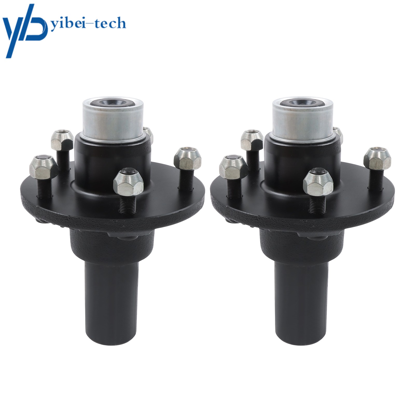 5 × 4.5 Idler Hub Spindle Kit Trailer Axle 3500lbs #84 Pre-Assembled&Pre-Greased