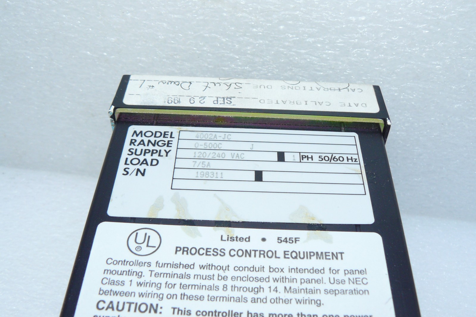OMEGA 4002A-JC DUAL SETPOINT CONTROLLER