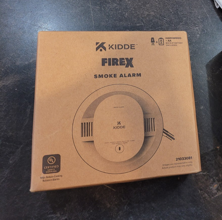 Kidde SMACFEX 21033081 Hardwired Smoke Alarm Battery Backup Open Box