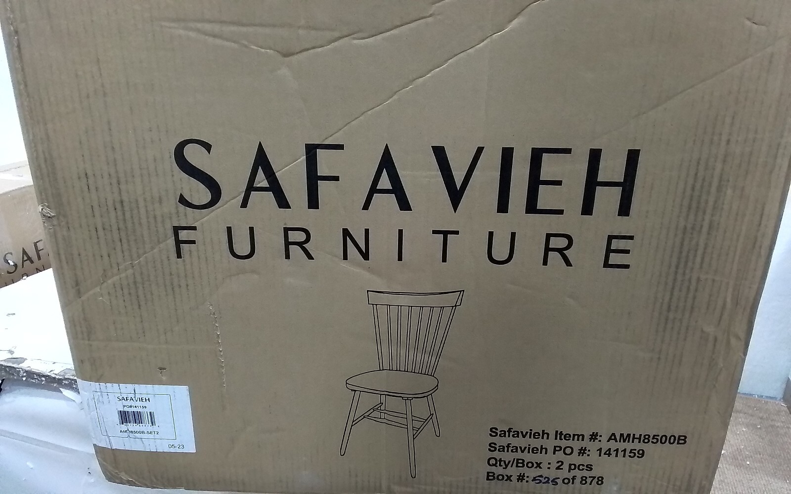 Safavieh PARKER SPINDEL SIDE CHAIR, Reduced Price 2172730299 AMH8500B