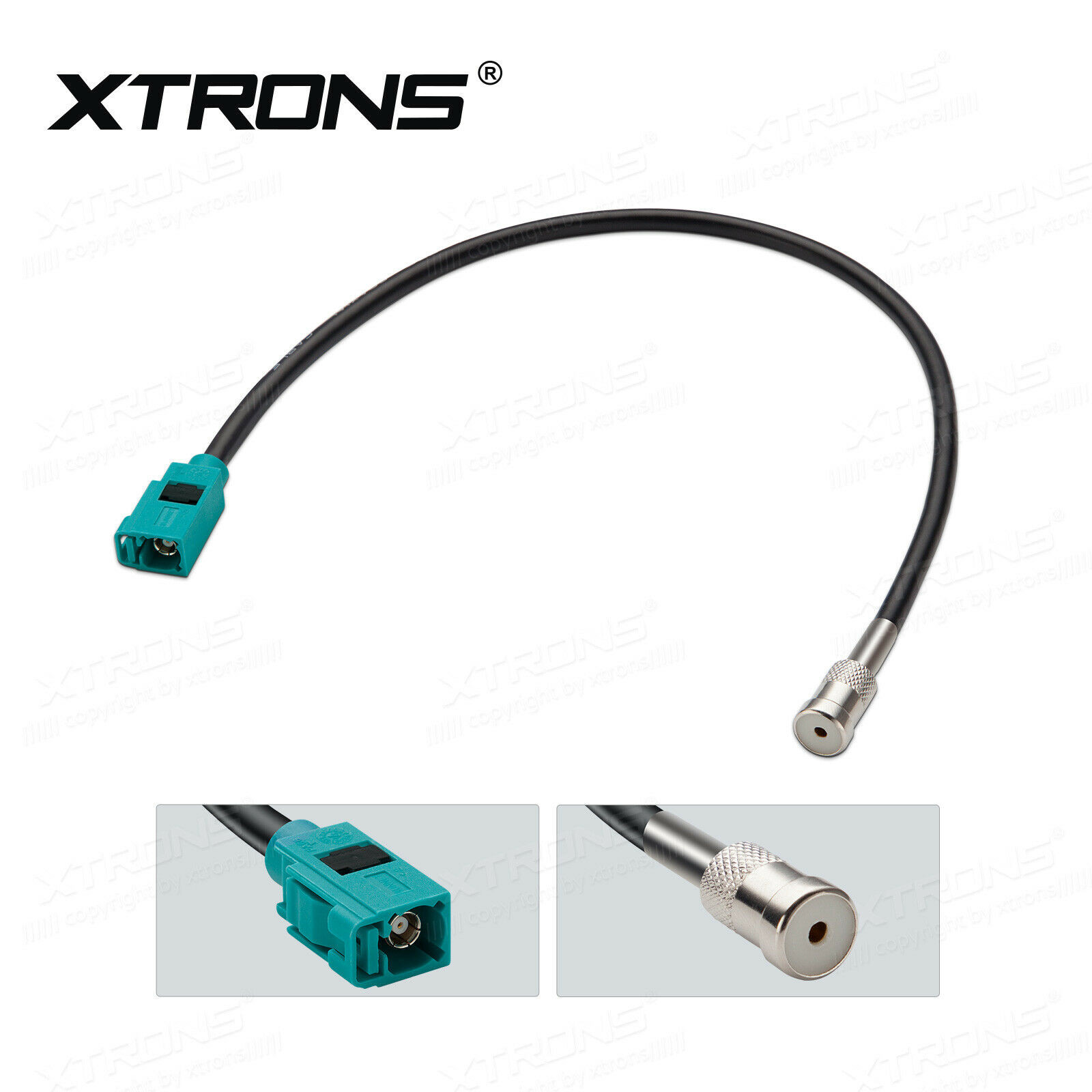 Fakra Interface Car ISO Radio Antennna Cable Adapter for Auto Stereo DVD Player
