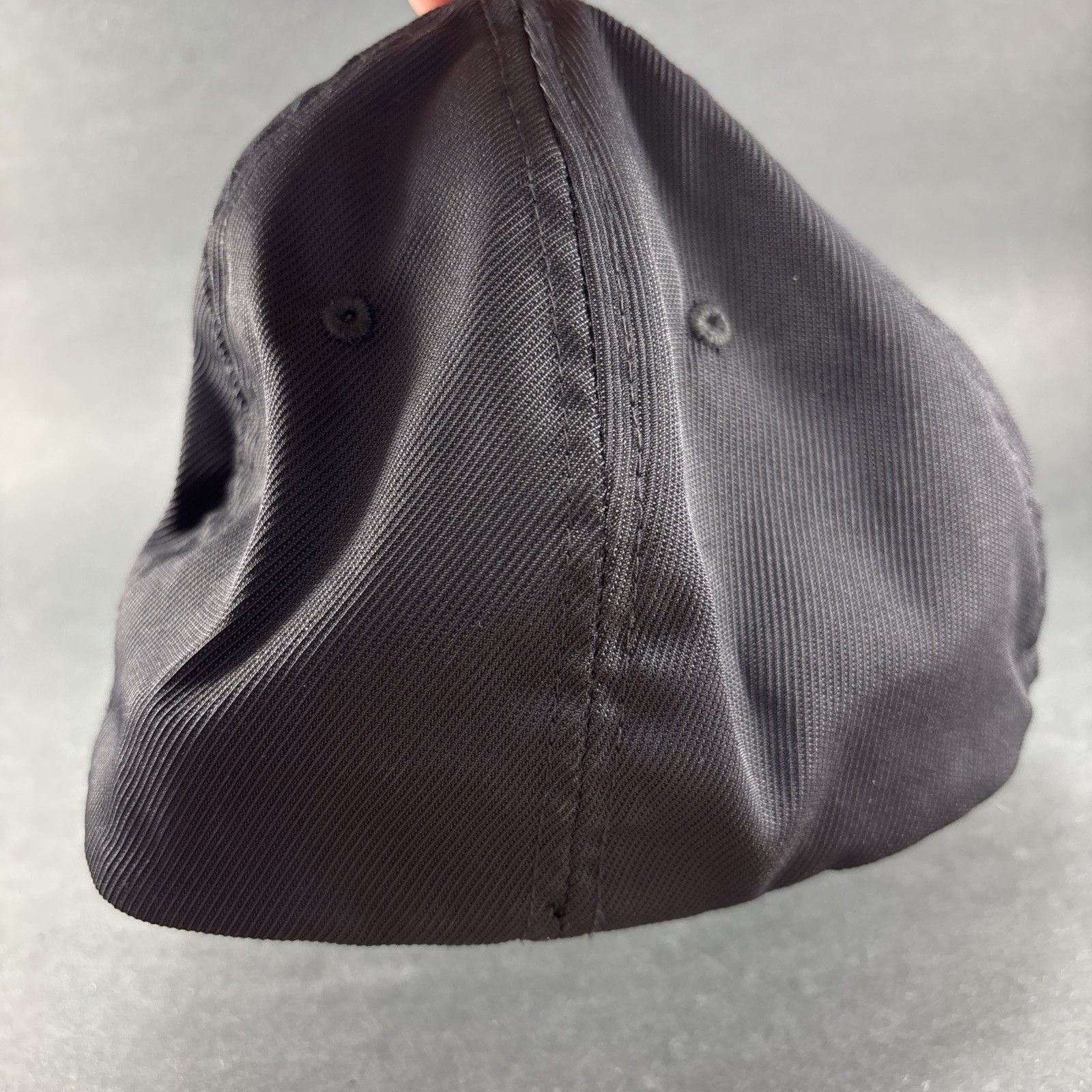 Alpinestars Flexfit Hat Black w/ Black Embroidered Logo, Checkered Flag Brim XL