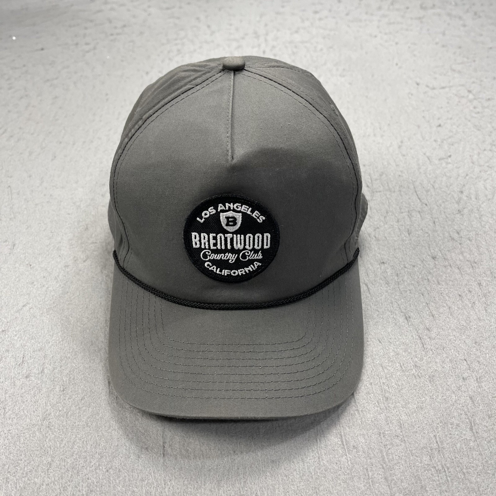 Brentwood Country Club Hat Adult Rope Gray Imperial Los Angeles Golf Snapback