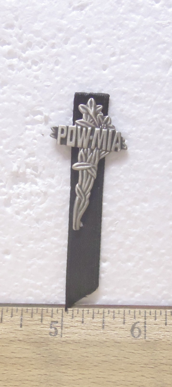 POW*MIA Cross Pin