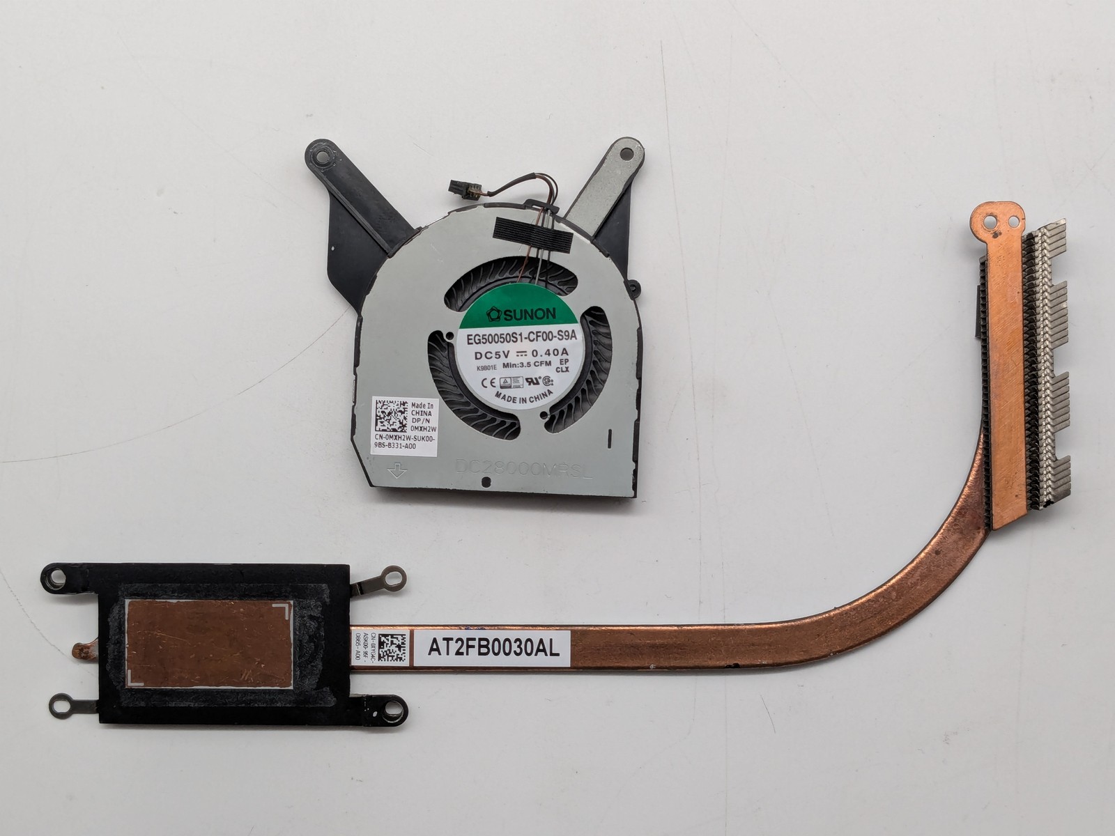 Dell Latitude 5400 CPU Heatsink and Cooling Fan XYG4C MXH2W - Ships Free
