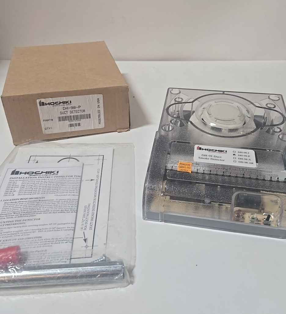 1 New Hochiki DH-98-P Photoelectric Duct Smoke Detector DH98P