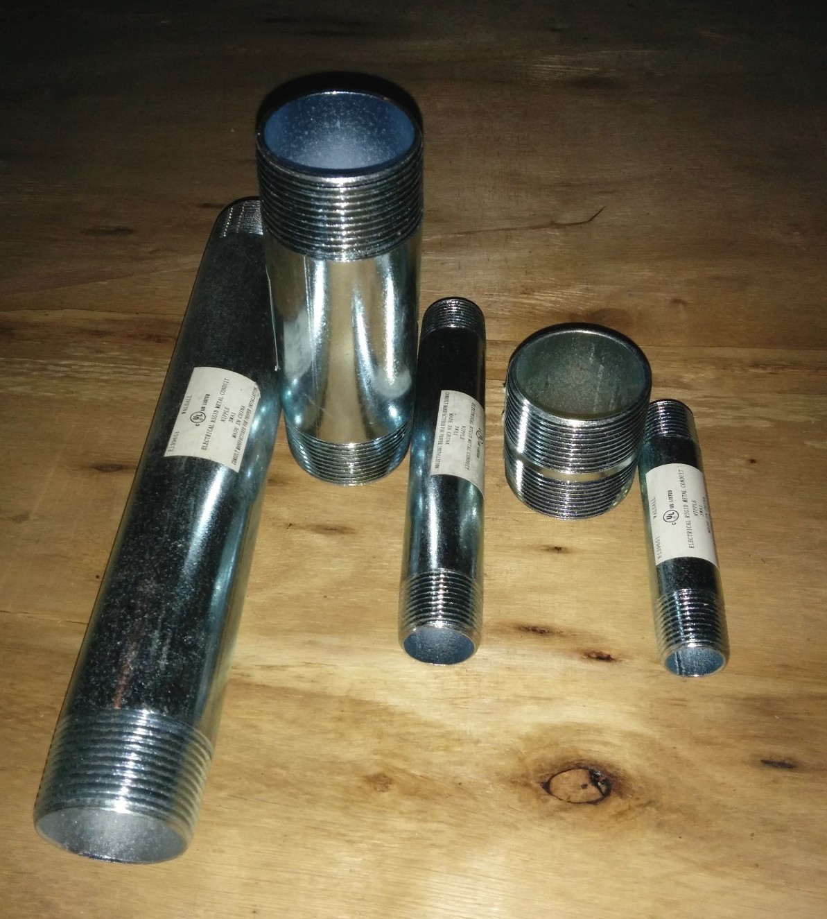 Rigid Galvanized Conduit Nipple 1-1/2" x 4" Electrical Fitting RN 150x400