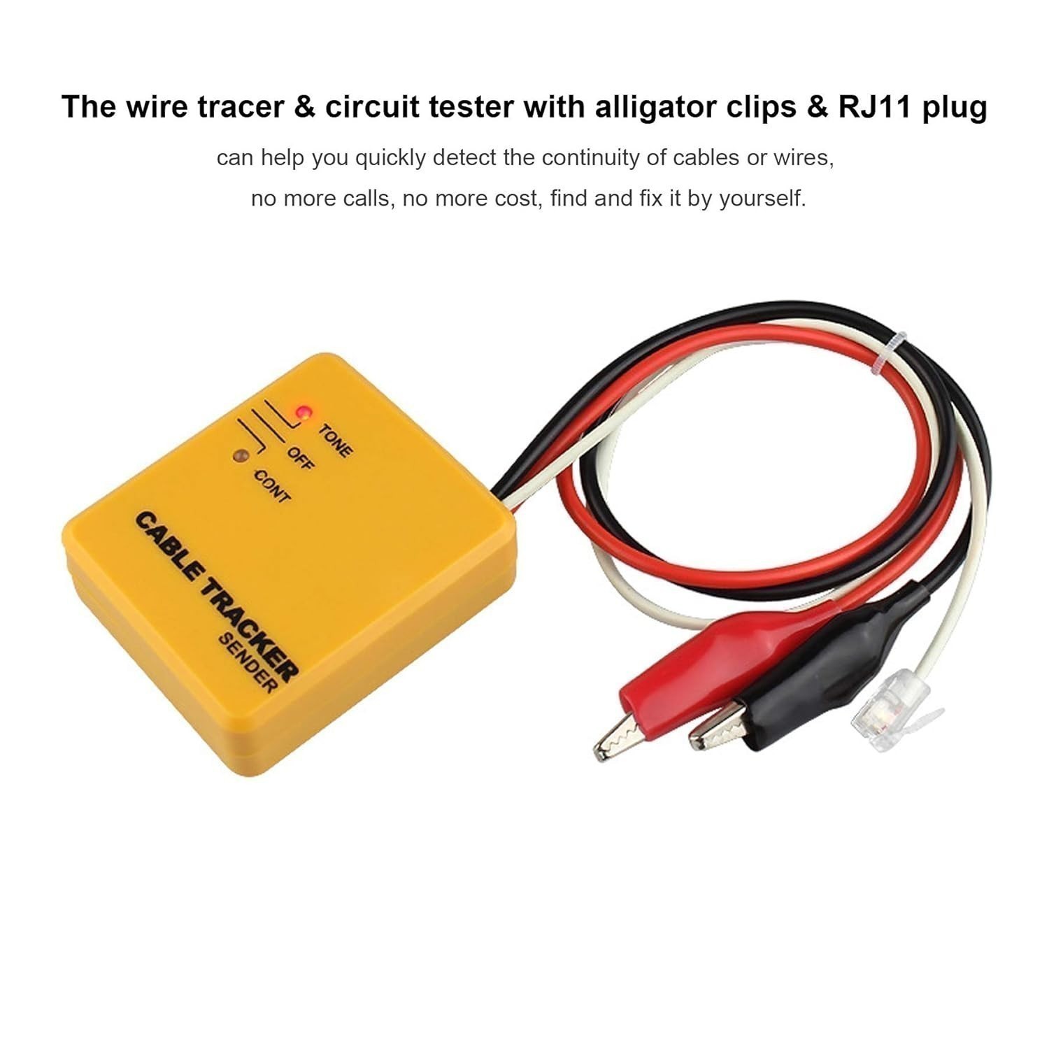 RJ11 Cable Finder Tone Generator Probe Tracker Wire Network Tester Tracer Kit