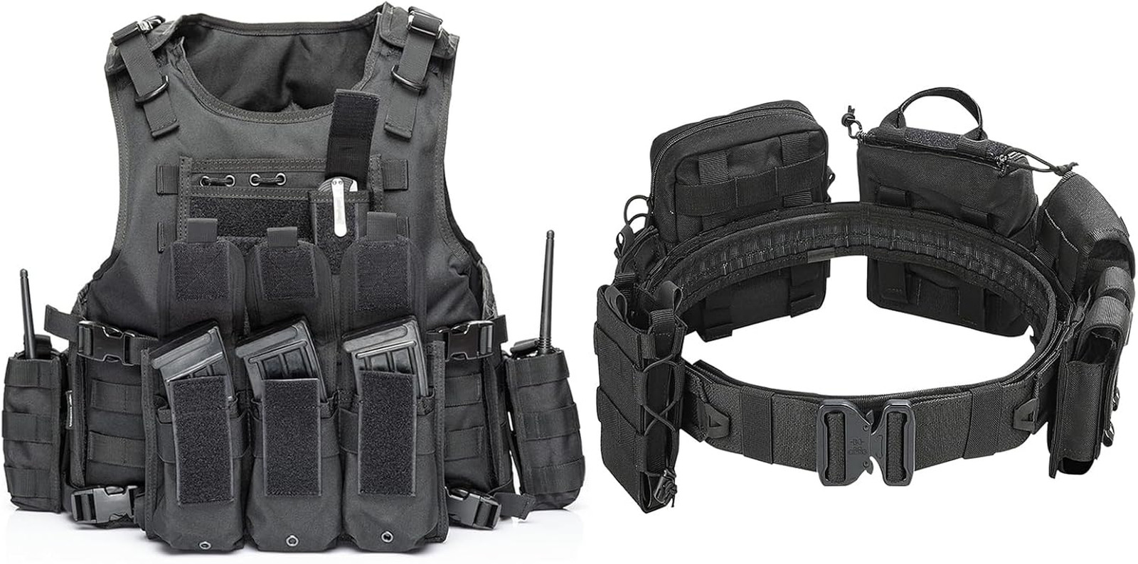 YAKEDA Tactical Outdoor Vest &Tactical Battle Belt