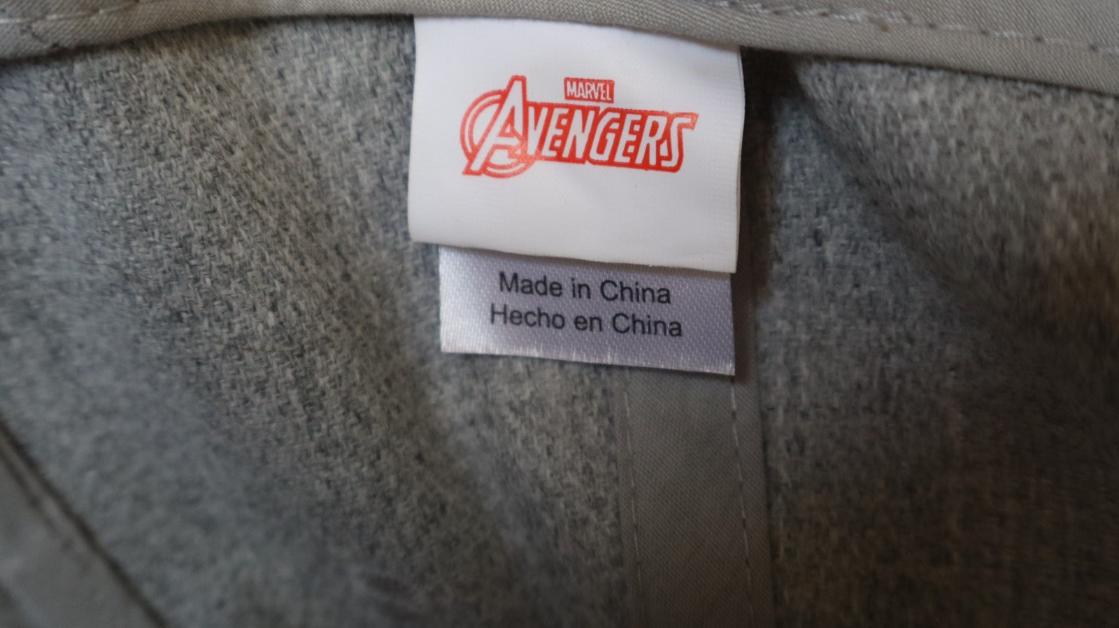 MARVEL AVENGERS GREY SNAP BACK CHILD/YOUTH Hat Cap m5