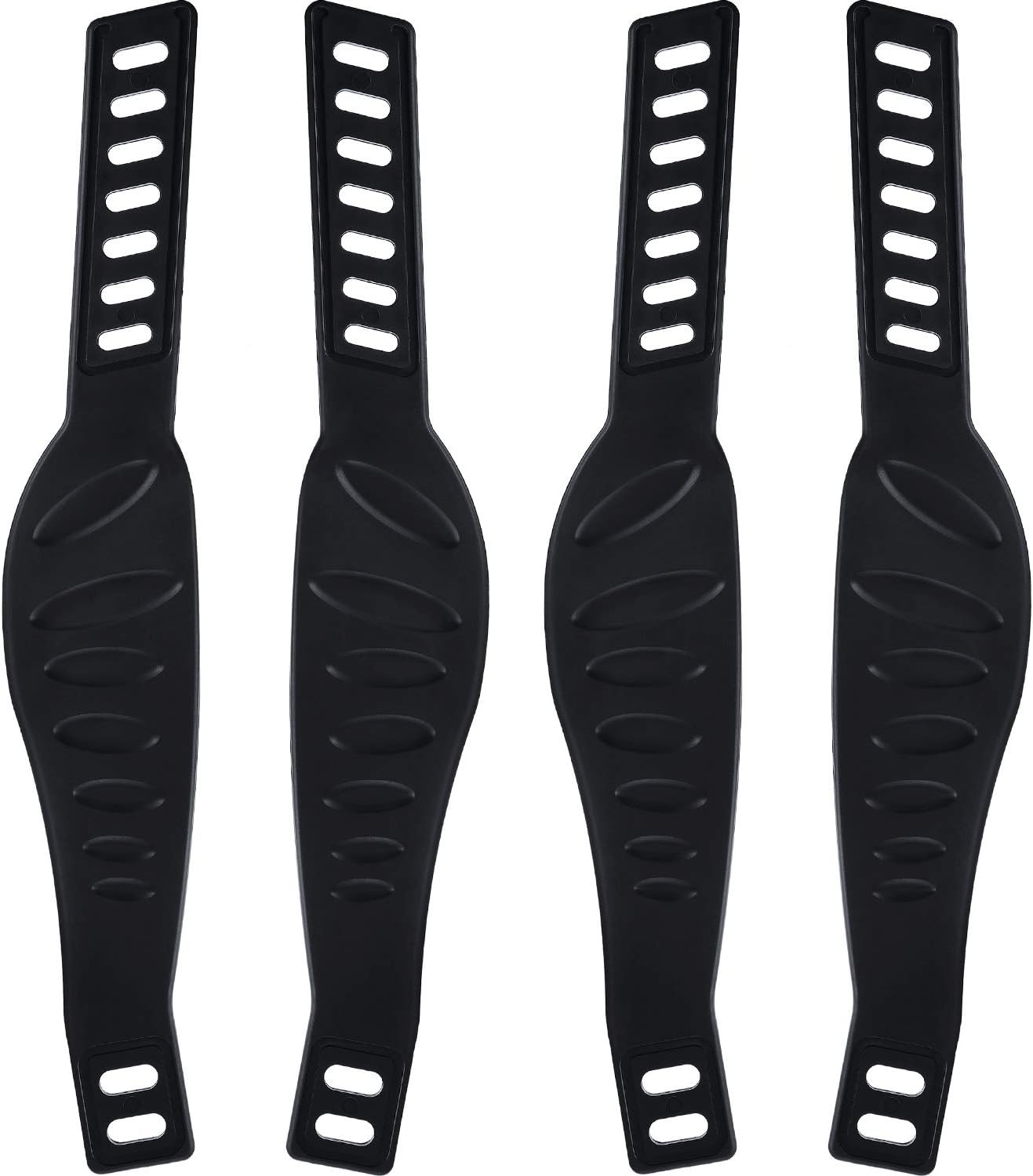 2 Pairs Exercise Bike Pedal Straps Universal for black