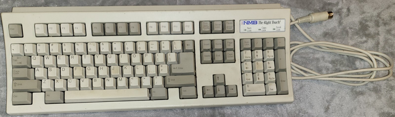 VINTAGE NetWare Keyboard RT6855T+ P/N 120153-003 NMB The Right Touch! Tested!