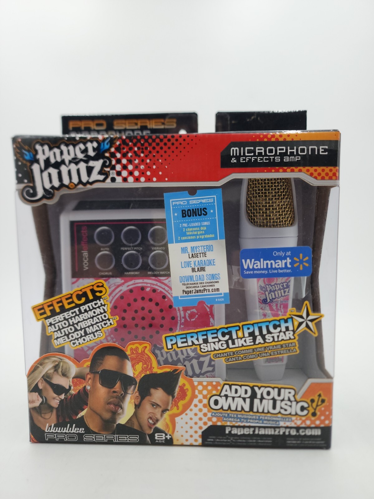 Paper Jamz Pro Series White  Microphone Wow Wee Wowwee New Old Stock