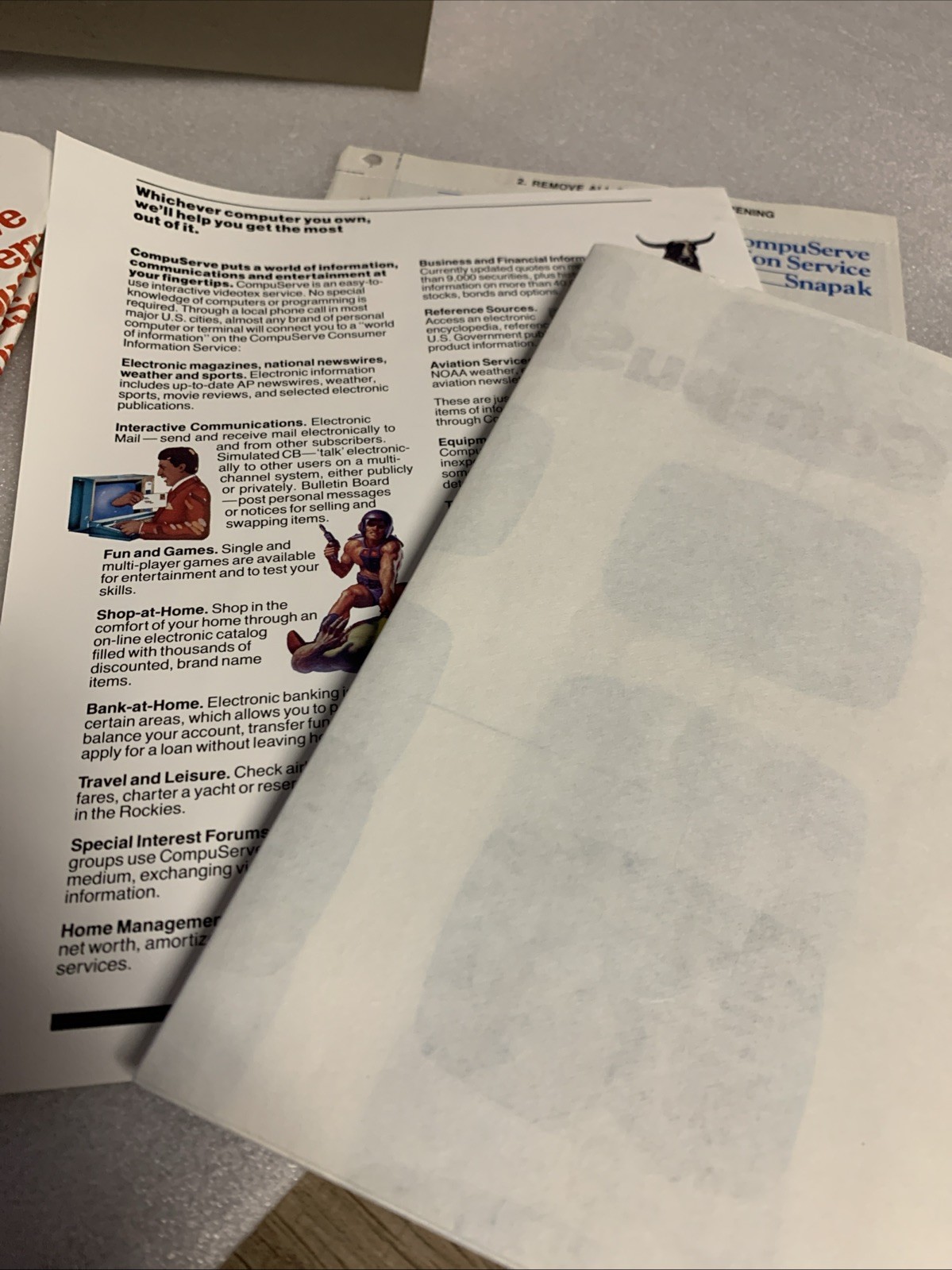 CompuServe Start Kit Binder & Sleeve Consumer Inforamtion Service The Source/AOL