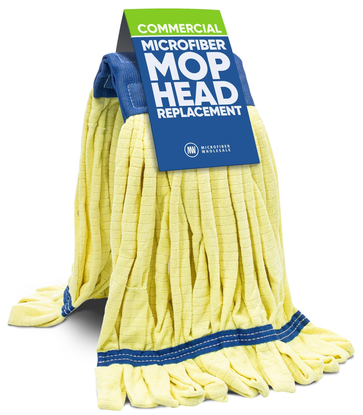 Commercial Mop Head – 1 Pack Large Yellow Microfiber Tube Mop 18 oz. | Indust...