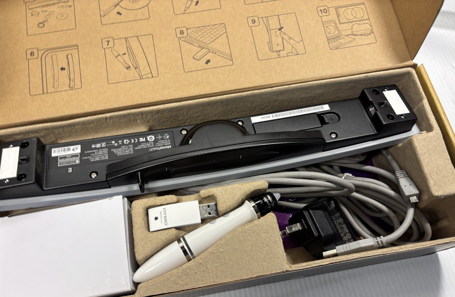 Dymo Mimio Teach ICD02-01 Hub Bar Interactive Whiteboard System Pointing IN BOX