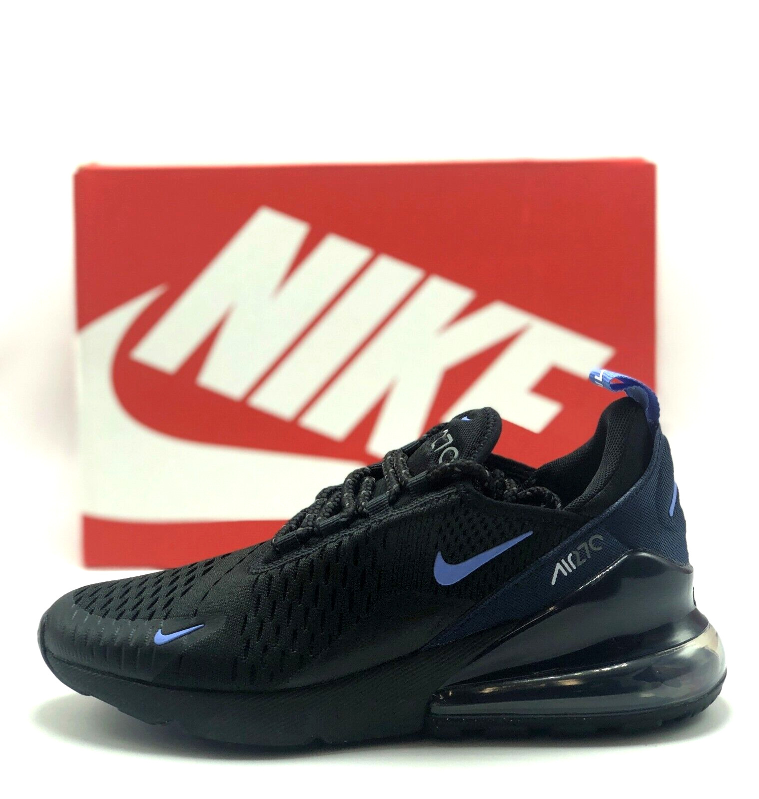 *NEW* Youth Grade-School Nike Air Max 270 (GS) Black Royal/Pulse (HQ3811 001) 👍