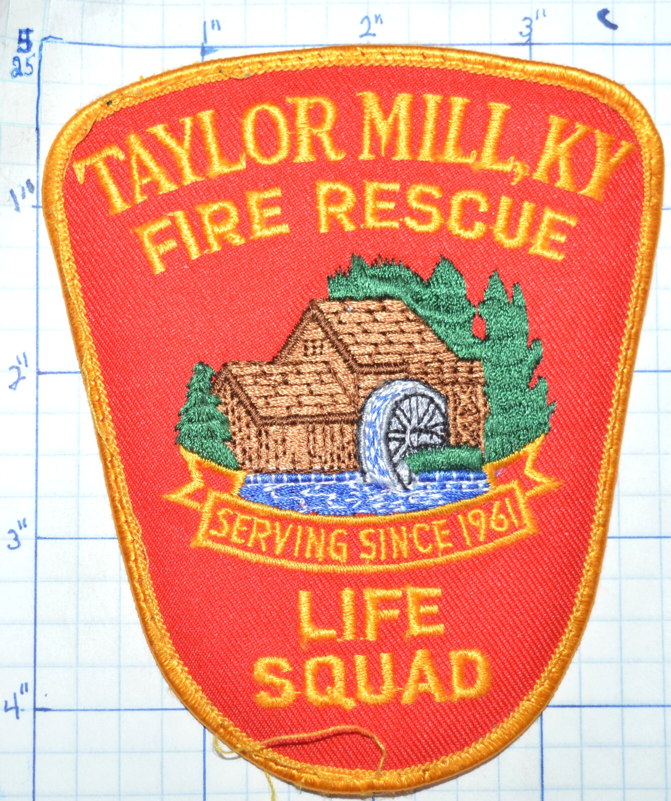 KENTUCKY, TAYLOR MILL FIRE DEPT RESCUE LIFE SQUAD PATCH
