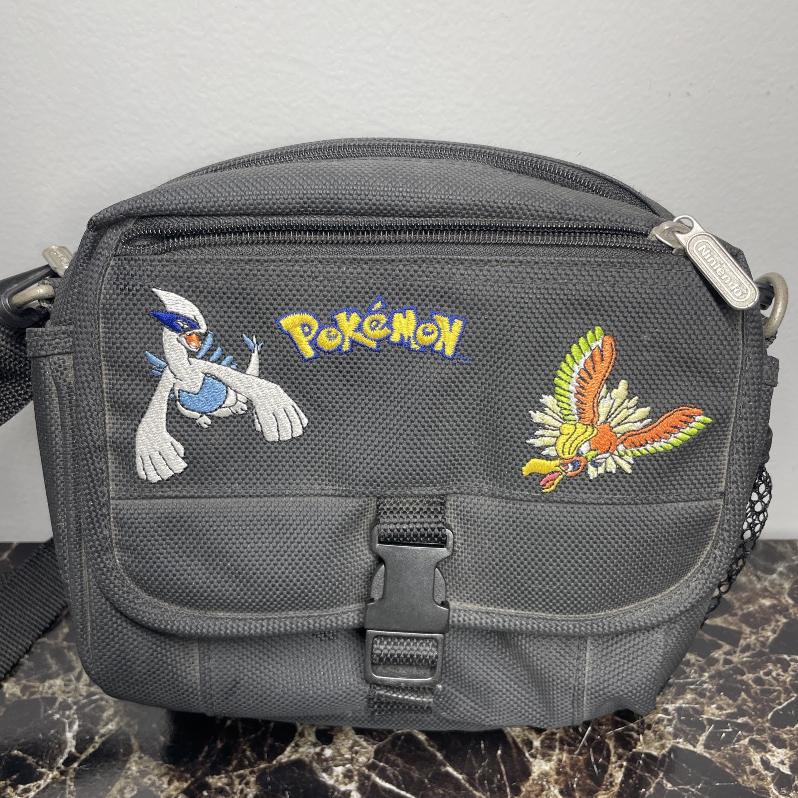 VTG Nintendo GameBoy Pokemon Lugia Ho-Oh Gold Silver Carry Case Travel Bag Fanny