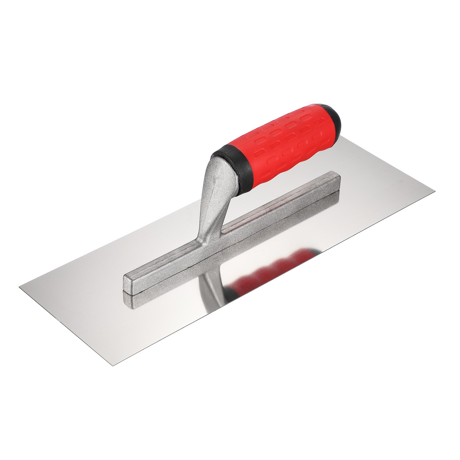 Flat Drywall Trowel 13" x 4" Concrete Finishing Trowel, Silver