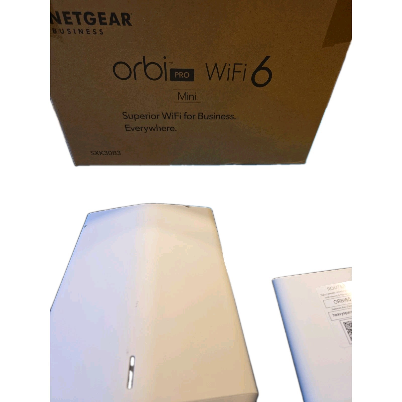 Orbi Pro Wifi 6 Router and Two Satellites Whole Home Mesh
