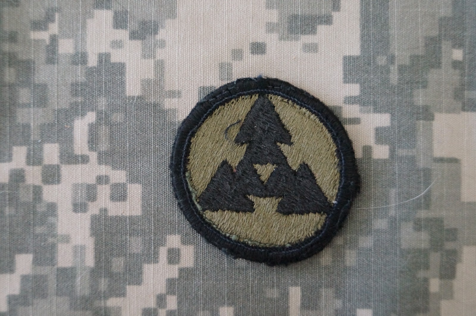 Military Patch US Army 3rd Corps Support Command COSCOM BDU OD Green Subdued