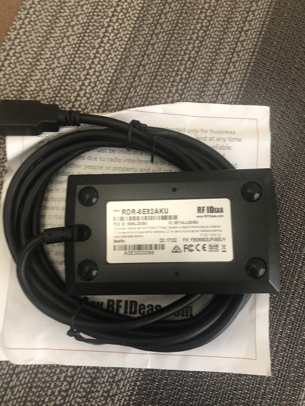 RFIDeas RDR-6082AKU pcProx Wave ID. RF Ideas. NEVER USED