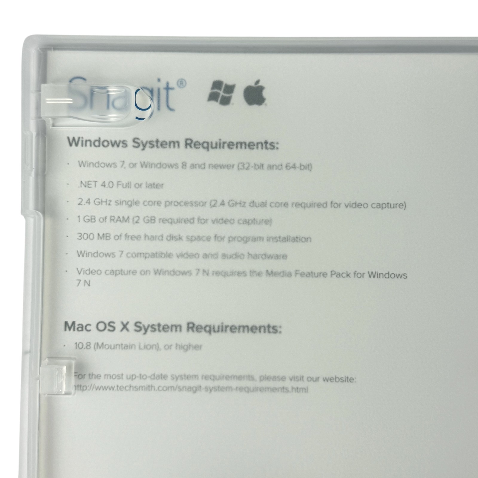 TechSmith Snagit Screen Capture & Recording Software Windows & Mac DVD-ROM 2014