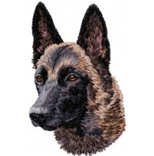 Malinois Shepherd Dog Embroidered Patches, comes in 2" 3" and 4" Iron on or sew