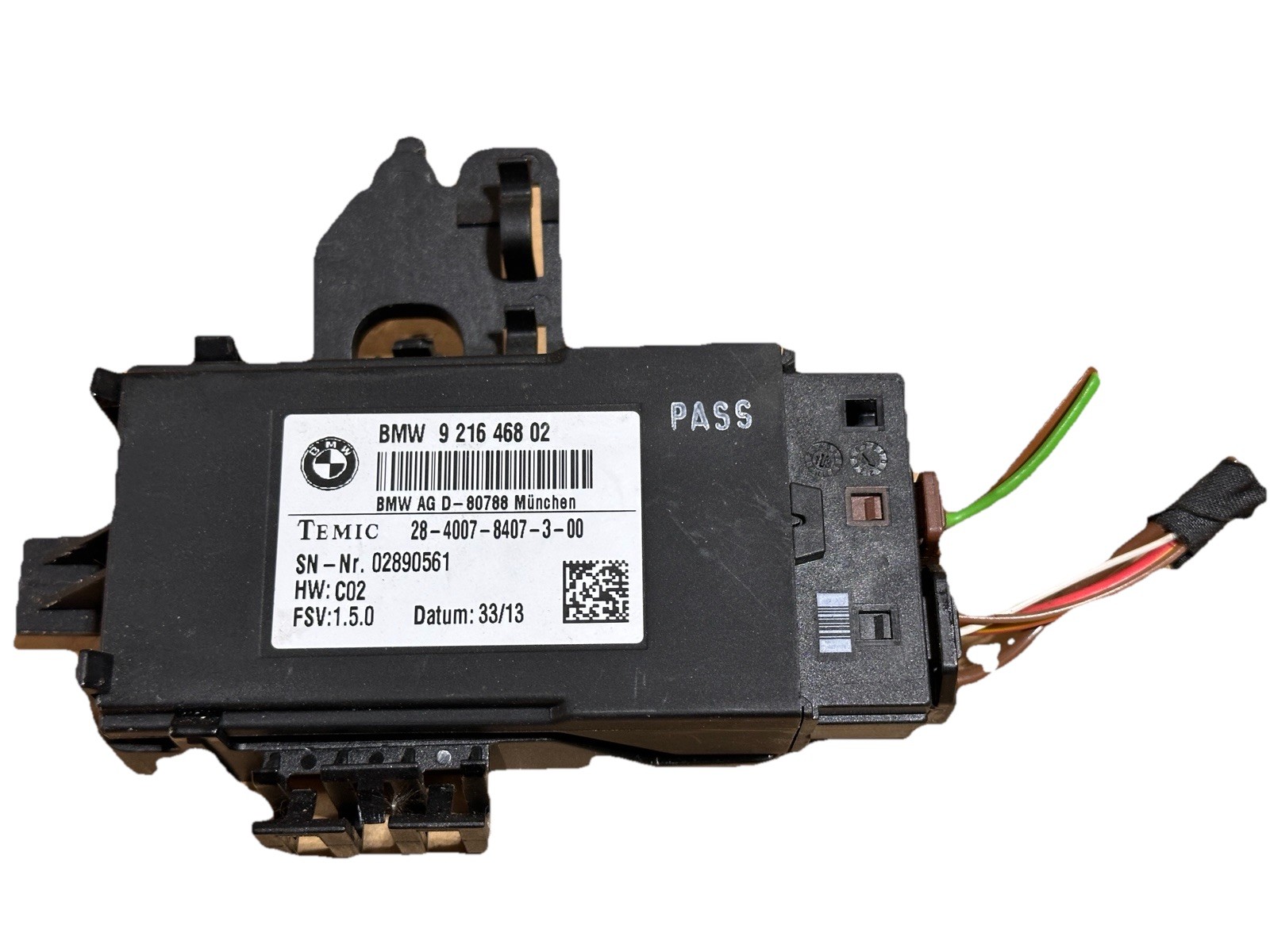 2012-2016 BMW GT 328i F30 Heated Seat Control Module 921646802. OEM .