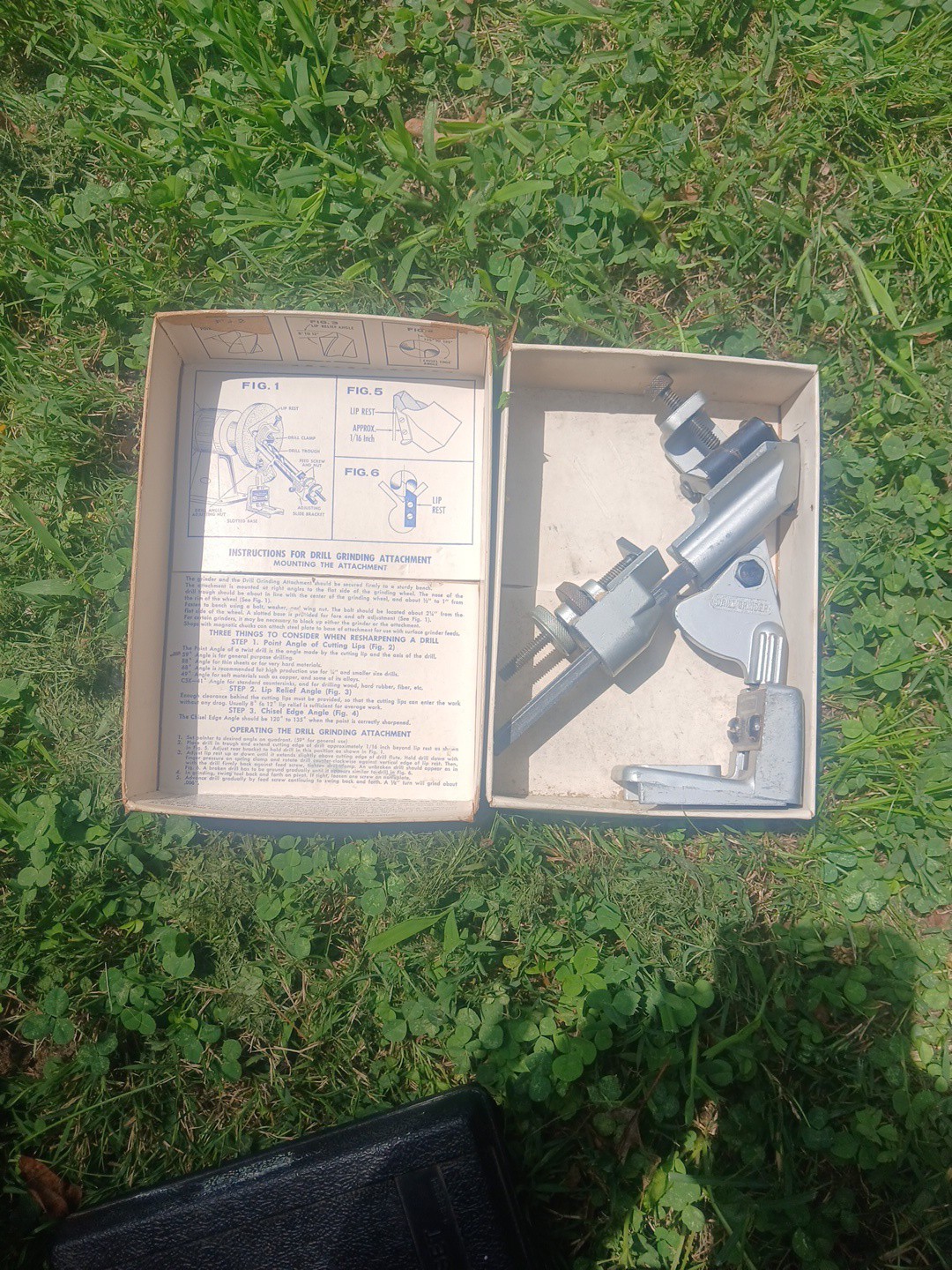 Sears Craftsman Drill Bit Grinding Attachment No.96677, Sharpens 1/8-3/4 Bits