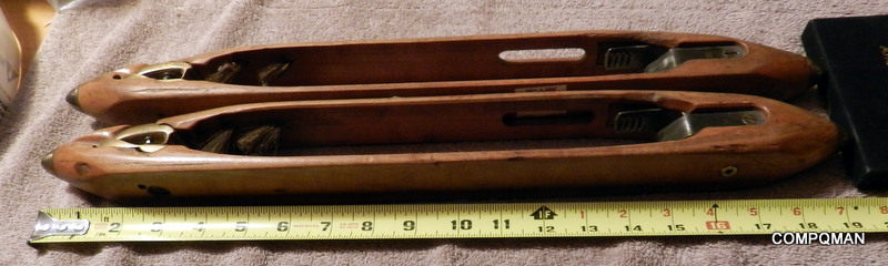 Bullet Boat Shuttle Wood Loom Shuttles Weaving Cotton Mills 19 1/2 inch LOT of 2