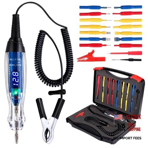 3-72V DC LED Test Light Probe Kit - Automotive Circuit Tester with 3-72V LED